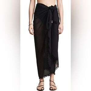 Kos Resort Black embroidered sarong